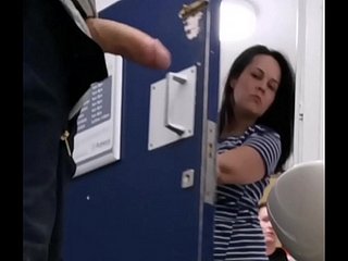 Public Toilet Donna entrare e vedere il mio cazzo