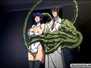 hentai Busty bắt và khoan bằng xúc tu phim hoạt hình lông
