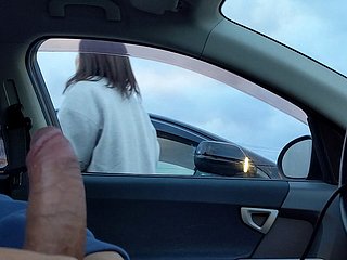 Handjob im Auto