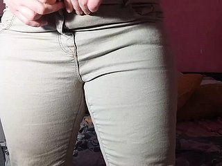 Ibu Menggoda Anak Langkah Dalam Seluar Jeans, Kemudian Fuck increased by Spew
