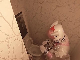 Прозрачный шлем горничной Евы в стиле Чиби Луна, очистка дыхания, игра с дыханием