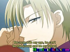 Anime homem blissful e divertido sexo menino