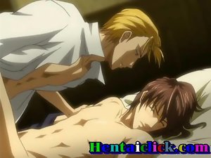 Zajebiście przystojny gej anime głęboko pieprzona n Juiced
