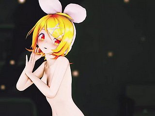 린 댄스 + 점진적인 옷 벗기(3D HENTAI)