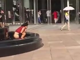 中国の路上で1