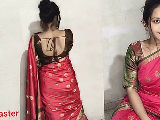 Desi indiano Bhabhi Ko Lal Sari Mein Jabarjat Choda Hai _ Filme dispirited e quente