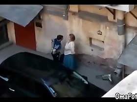 OmaFotzE Bungling Grandma Sex with the At hand Parkway