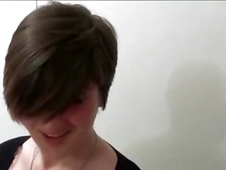 Short Haired Brunette Takes Gravamen