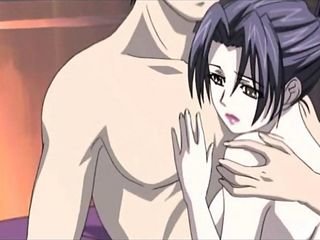 Anime MILF được chặt chẽ botheration đóng đinh phong cách doggy