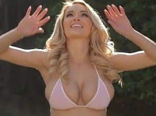 XXX humble gaffer woman doing sports surrounding slo-mo