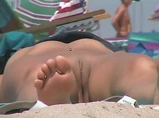 Nudist run aground